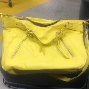 Bright yellow Steve Madden purse